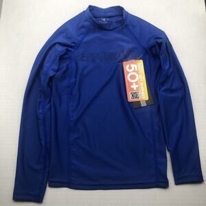 O'Neill Kid's Basic Skins LS Rash Guard - Pacific Size-10 style-3346 NWT *READ